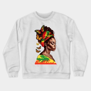 Juneteenth Black History Woman #2 Crewneck Sweatshirt